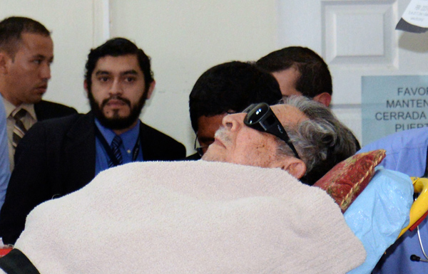 Der frühere guatemaltekische Machthaber Efraín Ríos Montt (v.)