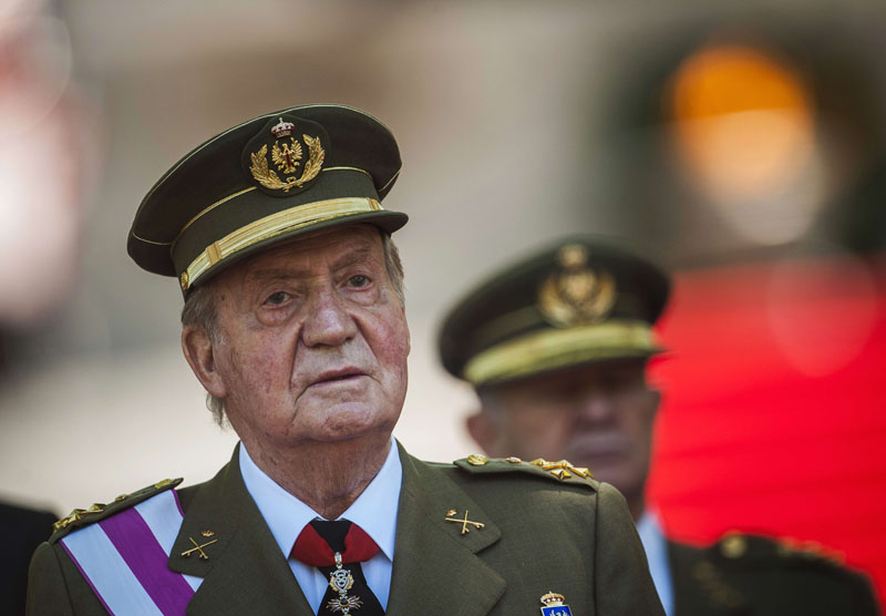 Der ehemalige spanische König Juan Carlos am 1.6.13 in Madrid
