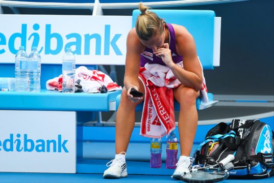 Nach Aus bei den Australian Open: Kirsten Flipkens ist enttäuscht