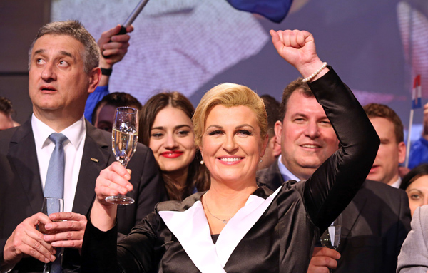 Kolinda Grabar Kitarovic gewinnt die Präsidentenwahl in Kroatien