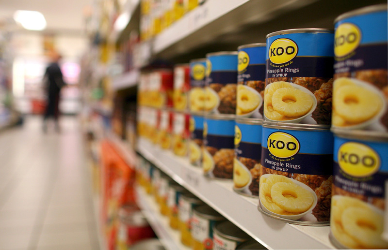 Konservendosen im Supermarkt (Illustrationsbild: Nic Bothma/AFP)