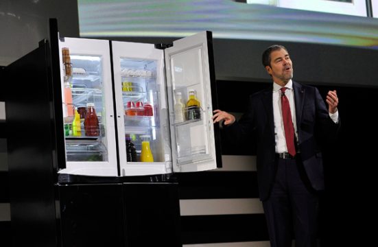 Vorstellung des neuen Kühlschranks von LG in Las Vegas