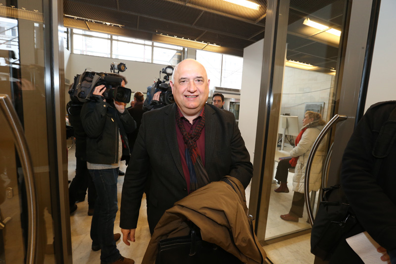 FGTB-Chef Rudy De Leeuw vor dem Start der Verhandlungen am Freitag