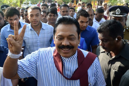 Sri Lankas Präsident Mahinda Rajapaksa ist Favorit bei den Wahlen