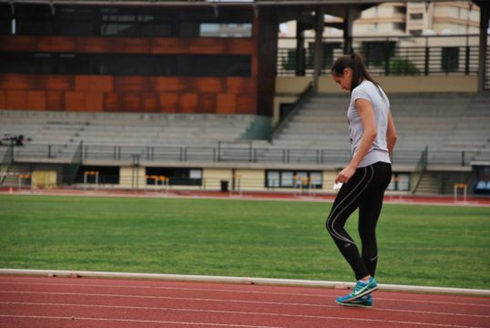 Marie Fickers beim Trainingscamp auf Teneriffa (Ende 2014)