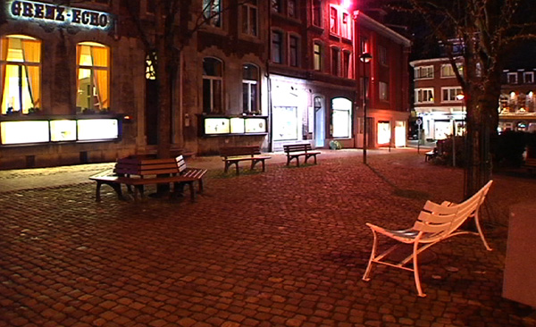 Am Marktplatz in Eupen blieb Montag alles still