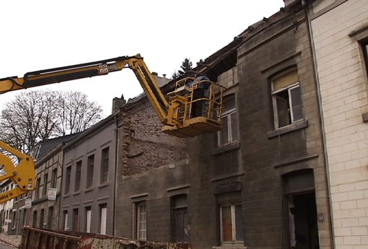 Haus in Pepinster abgerissen
