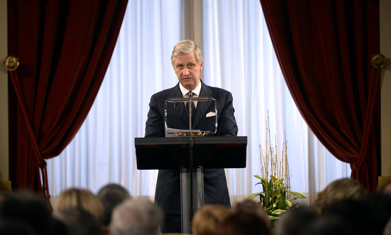 König Philippe beim Neujahrsempfang des Königshauses