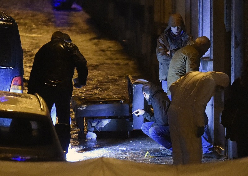 Anti-Terror-Einsatz in Verviers: Ermittlungsteam vor Ort