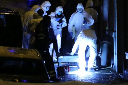 Anti-Terror-Einsatz in Verviers: Ermittlungsteam vor Ort