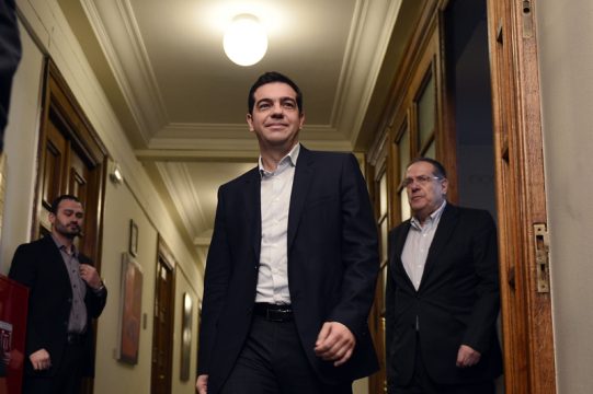 Greichenlands Premier Alexis Tsipras vor seiner ersten Kabinettssitzung