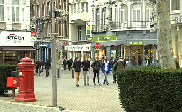 Im Zentrum von Verviers (19.01.2015) (Archivbild: BRF Fernsehen)