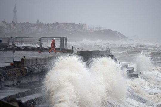 Bereits vergangenen Freitag kam es auf den britischen Inseln zu heftigen Stürmen (Bild: Blackpool in Nordengland)