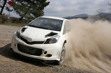 Toyota Yaris WRC bei Testfahrten in Italien (März 2014)