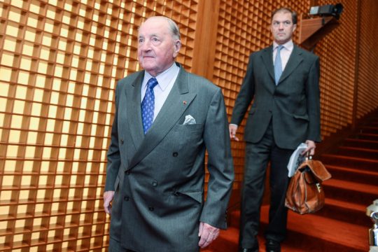 Albert Frère und Gerard Lamarche (Bild vom 23.4.2013)