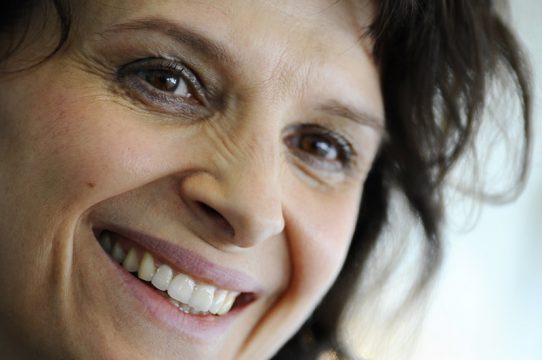 Juliette Binoche bei der Pressekonferenz zum Theaterstück "Antigone" in Luxemburg (13.2.)
