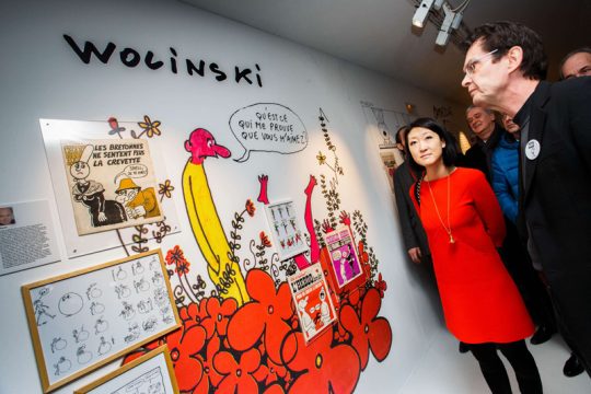 Ausstellung "Une histoire de Charlie hebdo" beim Festival International de la Bande Dessinee d'Angoulême