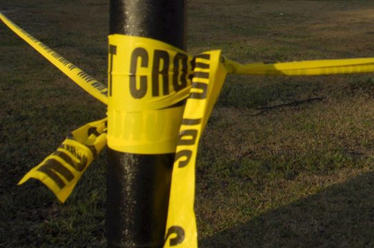 Crime Scene - Do Not Cross (Illustrationsbild)