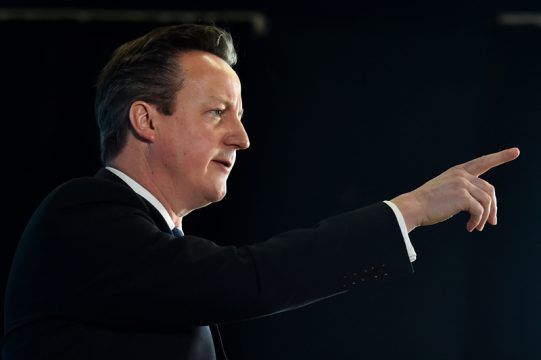 Der britische Premierminister David Cameron