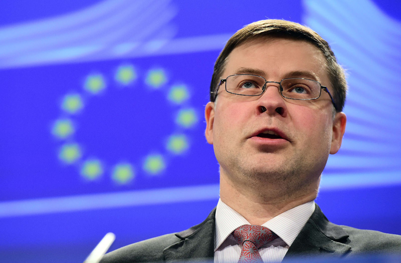 Valdis Dombrovskis, Vizepräsident der EU-Kommission
