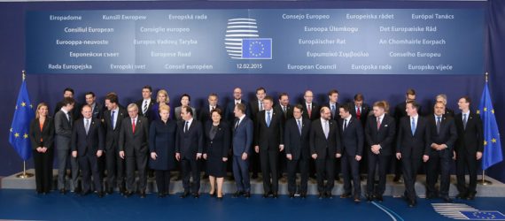 Die EU-Staats- und Regierungschefs auf dem EU-Gipfel in Brüssel