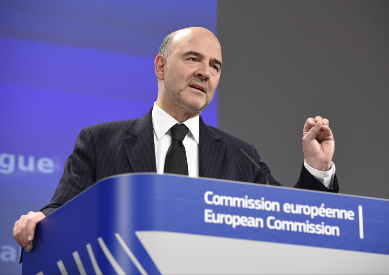 EU-Wirtschaftskommissar Pierre Moscovici am Mittwoch in Brüssel