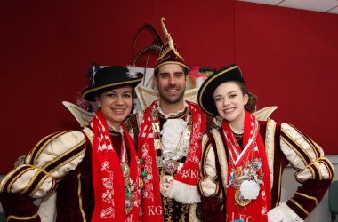 Prinz Jeremy I. von Büllingen mit seinen Pagen Sarah und Sidney beim BRF