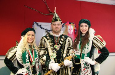 Prinz Christoph II. von Mürringen und seine Pagen Kristina und Elena zu Gast beim BRF