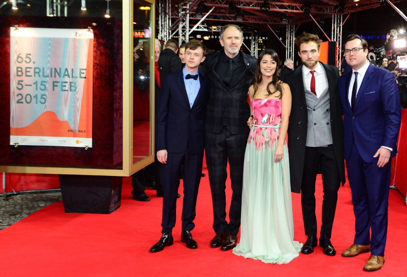 Dane DeHaan, Anton Corbijn, Alessandra Mastronardi, Robert Pattinson und Kristian Bruun auf der Berlinale