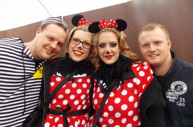Rosenmontagszug in Büllingen 2015