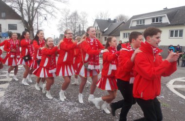 Rosenmontagszug in Büllingen 2015