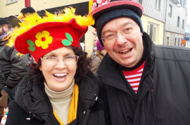 Rosenmontagszug in Büllingen 2015