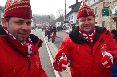 Rosenmontagszug in Büllingen 2015