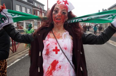 Rosenmontagszug in Büllingen 2015