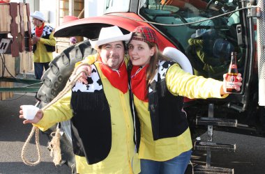 Rosenmontagszug in Kelmis 2015