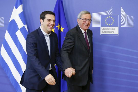 Alexis Tsipras und Jean-Claude Juncker: Griechenland und Europa "Hand in Hand"