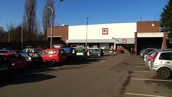 Das Delhaize-Kaufhaus in Eupen