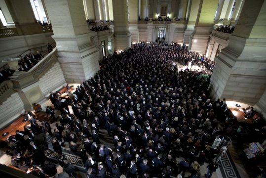 "Alarmtag": Protestaktion der Justizbeamten im Brüsseler Justizpalast