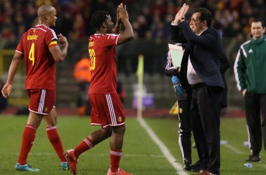 Dafür gibts für Michy Batshuayi auch Lob von Trainer Marc Wilmots