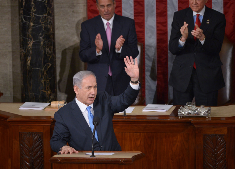 Israels Ministerpräsident Benjamin Netanjahu hält eine umstrittene Rede im US-Kongress