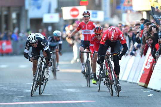 Knappe Entscheidung: Kris Boeckmans (r.) gewinnt GP Samyn vor Gianni Meersman