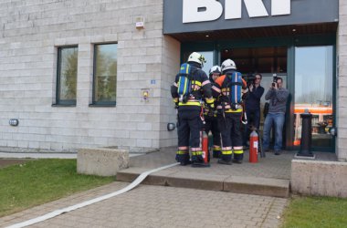 Brandschutzübung: Feueralarm im BRF