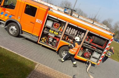 Brandschutzübung: Feueralarm im BRF