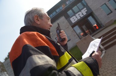 Brandschutzübung: Feueralarm im BRF