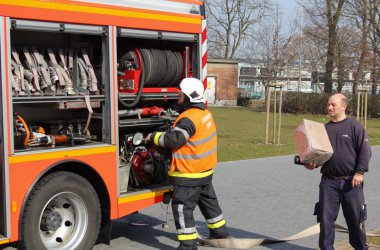 Brandschutzübung: Feueralarm im BRF