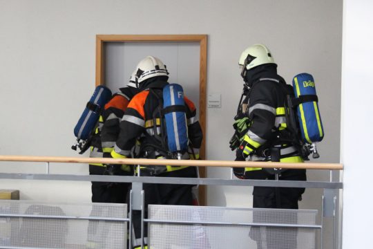 Brandschutzübung: Feueralarm im BRF