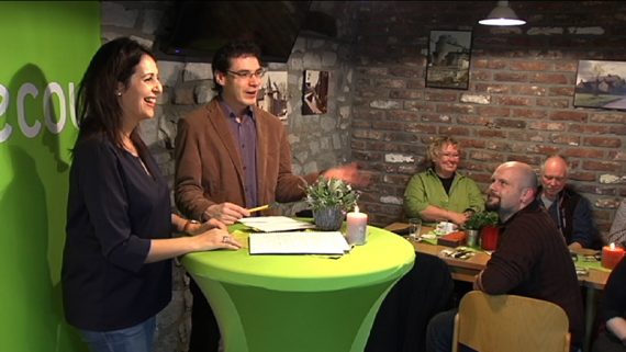 Neue Ecolo-Co-Vorsitzende Zakia Khattabi besucht Raeren