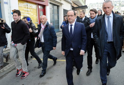 François Hollande am Sonntag in Tulle