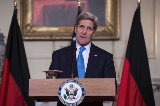 US-Außenminister John Kerry am Mittwochabend in Washington