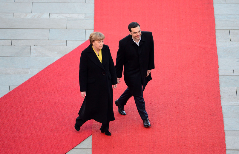 Berlin rollt Tsipras den Roten Teppich aus